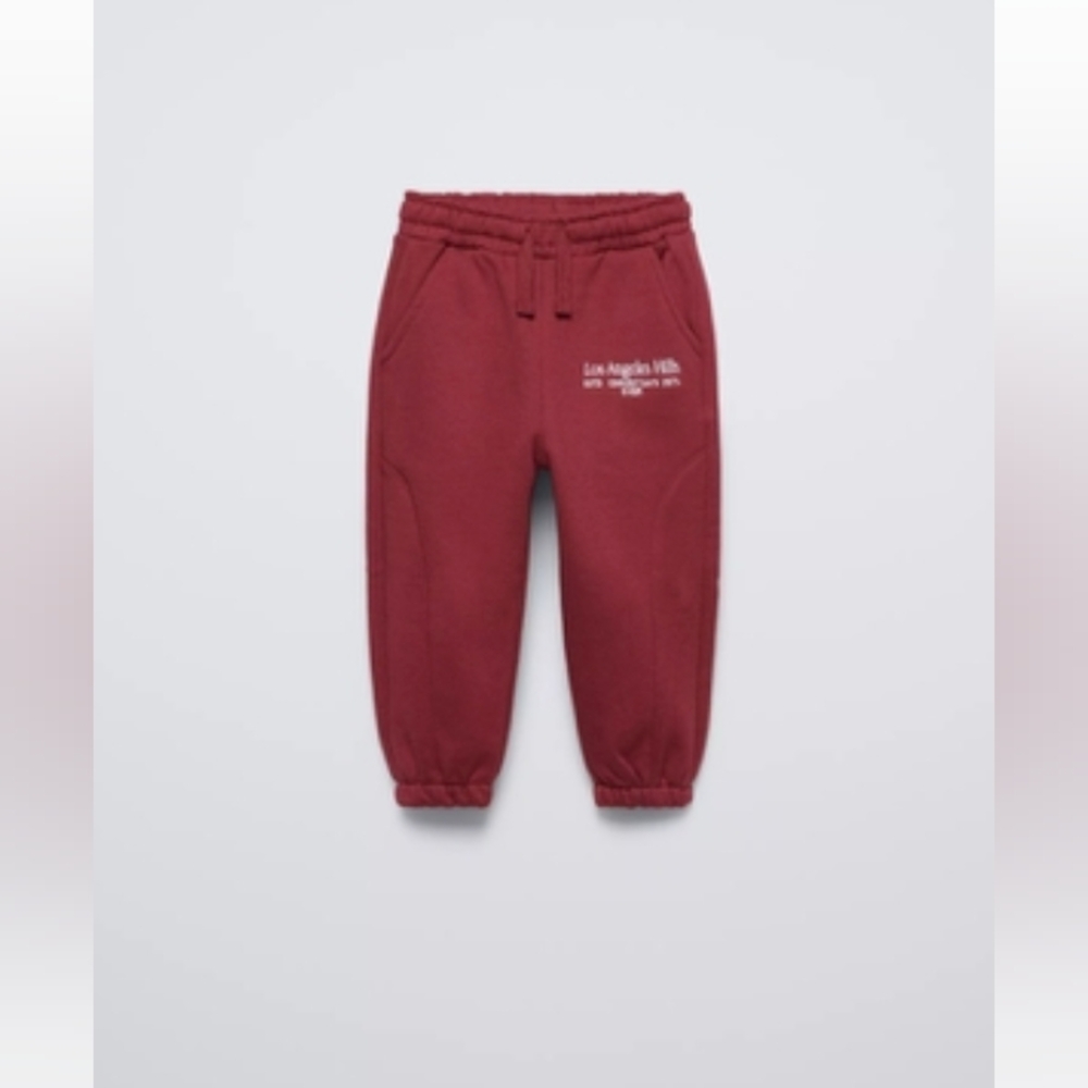 Zara Kids Burgundy Joggers